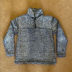 Boxercraft Blue and White Patterned Pullover